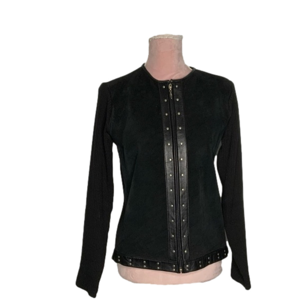 ESCAPADE‎ leather suede and silk gorgeous jacket.